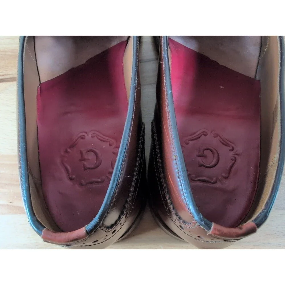 Grenson Monty Tassel Loafers Mens UK 8.5 E (9.5 US) Brown Leather England
